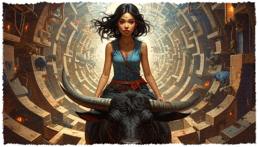 Dieses Bild dient als philosophische Analyse und literarische Dekonstruktion der Begriffe Nichts, Existenz und Code der fiktionalen Kontexte der Sci-Fi-Erzählungen von F.G. Stier. Es dient der logischen Verankerung des wissenschaftlich-philosophischen Konzepts der zeitlosen Verursachung. Fokus: Loop. Bug. Dusseline. Als technischer Autor nutze ich die inimitable temptation der Worte als Bildmaschine. Dieses Werk verbindet den Namen F.G. Stier, das Sternbild und das echte Tier zu einer dreifachen ontologischen Achse. Krafttier Stier, Biologische Determination, Physische Realität, Urkraft, Natur-Maschine, Anatomie der Macht, Archaisches Symbol, Sternbild Stier, Taurus Konstellation, Astronomische Koordinaten, Himmelsmechanik, Kosmische Ordnung, Sternenkarte, Plejaden, Alpha Tauri (Aldebaran), Utopische Literatur, Cybernetische Sci-Fi, F.G. Stier Autor, Philosophische Dekonstruktion, Ontologische Sabotage, Code und Existenz, semantische Entität, Stier Kunst, Autor, Science Fiction. [Direktlink zum Werk: https://www.amazon.de/dp/3912752109] - Code-Anker: f-g-stier-Natur-Maschine-Autor-arkusnat